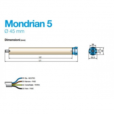 KIT MO5 50NM CON PERNO Q PER TAPPARELLE - CAME AUTEL STUDIO SR 001UY0064 product photo Photo 02 3XL