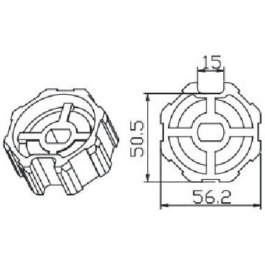 OTTAGONALE 59X0,6mm - CAME AUTEL STUDIO SR 001YK5101 product photo Photo 01 3XL