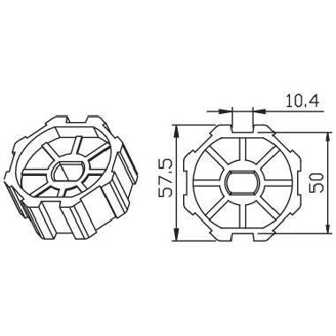 CAME AUTEL STUDIO SR 001YK5102 - OTTAGONALE 60X0.8MM. - CAME AUTEL STUDIO SR 001YK5102 - CAME AUTEL STUDIO SR 001YK5102 product photo Photo 01 3XL