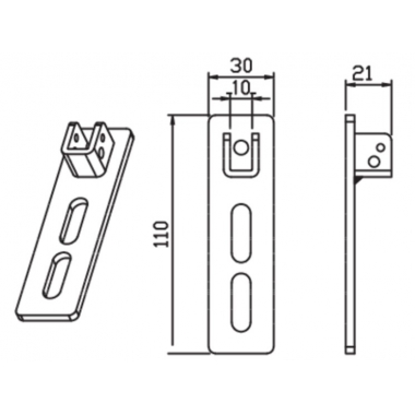SUPPORTO REGOLABILE DOPPIA ASOLA SELLA Q - CAME AUTEL STUDIO SR 001YM0110 product photo Photo 01 3XL