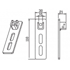 SUPPORTO REGOLABILE DOPPIA ASOLA SELLA Q - CAME AUTEL STUDIO SR 001YM0110 product photo