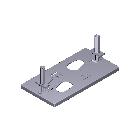 Base ancoraggio motoriduttore - bk - CAME AUTEL STUDIO SR 119RIBK001 product photo