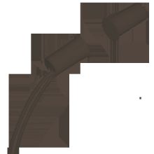 CONTATTO MAGNETICO COMELIT INCASSO SIGARETTA PLASTICO MARRONE CORTO 30007003 - COMELIT 30007003 product photo