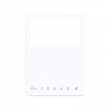 PULSANTI KIT AGGIUNTIVI MONITOR MINI VIVAVOCE HF BIANCO - COMELIT 6734W product photo