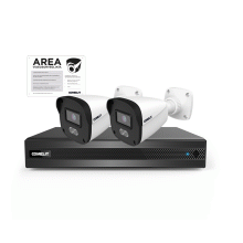 KIT VIDEOSORVEGLIANZA IP NIPNVR004N06PA 2X IPBCAMN04F01CUA CON ACCESSORI - COMELIT IPKIT004N05PB product photo
