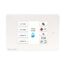 TASTIERA SAFETOUCH BIANCA CON RFID PER CENTRALE VEDO - COMELIT VEDOTOUCHW product photo