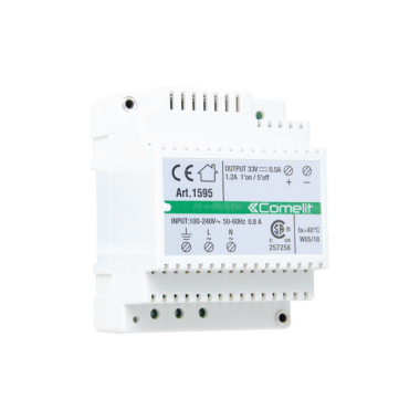 ALIMENTATORE 33VDC INGRESSO 120 230VAC PE - COMELIT 1595 product photo Photo 01 3XL