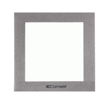 TELAIO 1 MODULO SERIE IKALL CON CORNICE SILVER - COMELIT 3311/1S product photo Photo 01 3XL