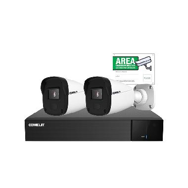 KIT COMPOSTO DA: 1X IPNVR004S05PA, 2X IPBCAMS05FA E CARTELLO AREA VIDEOSORVEGLIATA - COMELIT IPKIT004N05PA product photo Photo 02 3XL