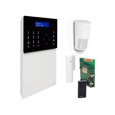 ANTIFURTO KIT ANTINTRUSIONE WIRELESS SECUR HUB 2G RF12PIR RF1MCW RF4KEY - COMELIT KSW3220L product photo Photo 01 3XL