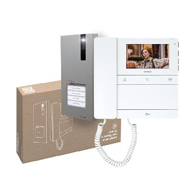 VIDEOCITOFONO MONOFAMILIARE KIT QUADRA E PEOPLE CON CORNETTA. SB2 - COMELIT PL8461M product photo Photo 02 3XL