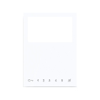 PULSANTI KIT AGGIUNTIVI MONITOR MINI VIVAVOCE HF BIANCO - COMELIT 6734W product photo