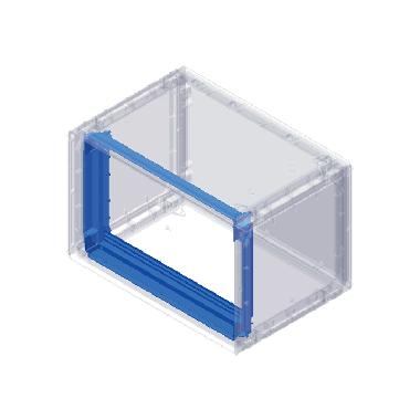 TELAIO/CORNICE SUPP.PANNELLI-Grafi5-vano h.523 - CONCHIGLIA G5/3/TPM - CONCHIGLIA G5/3/TPM product photo Photo 01 3XL