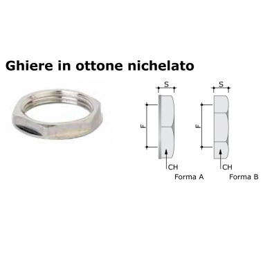 GHIERA IN OTTONE NICHELATO -- PG 07 -- COSMEC 6006-07 - COSMEC 6006/07 product photo Photo 01 3XL