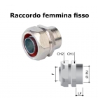 RACCORDO FEMMINA FISSO PER GUAINA ARMATA TUBI FLESSIBILI -- GAS ISO 3/4'' - COSMEC 6115/34 product photo