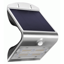 APPLIQUE SOLAR LED ARCADIA 3.2 SILVER 3.20W 4000K 400 Lm IP65 - CENTURY ACSS-321240 product photo