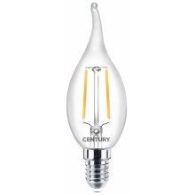 FILAMENTO LED INCANTO COLPO VENTO CHIARA 2W E14 2700K 250 Lm IP20 - CENTURY INM1C-021427 product photo