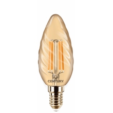 FILAMENTO LED INCANTO EPOCA TORTIG. 4W E14 2200K 400 Lm IP20 - CENTURY INVTOR-041422 product photo