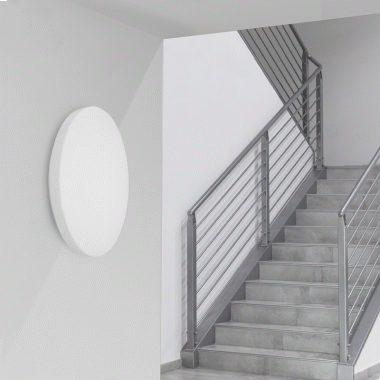 PLAFONIERA LED BLANCA DIAMETRO 400 mm 24W 3000K 1870 Lm IP20 - CENTURY BC-243530 product photo Photo 02 3XL