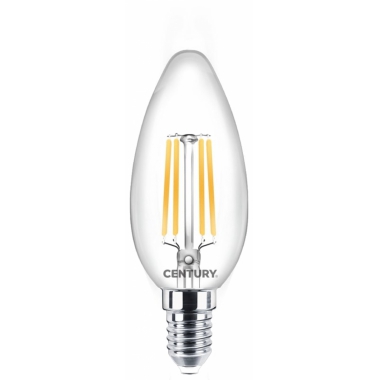 FILAMENTO LED INCANTO CANDELA CHIARA 4W E14 2700K 470 Lm IP20 - CENTURY INM1-041427 product photo Photo 01 3XL