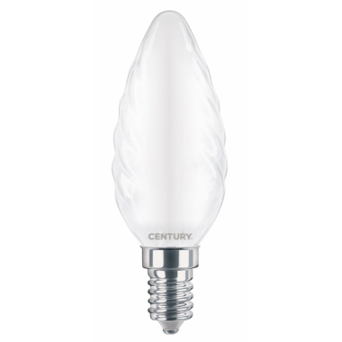 FILAMENTO LED INCANTO SATEN TORTIG. 4W E14 6500K 470 Lm IP20 - CENTURY INSTOR-041460 product photo Photo 01 3XL