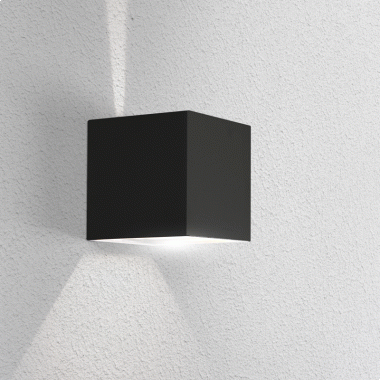 APPLIQUE LED UPDOWN QUADRATO NERO 6W 3000K 320 Lm IP65 - CENTURY UDNE-068030 product photo Photo 01 3XL