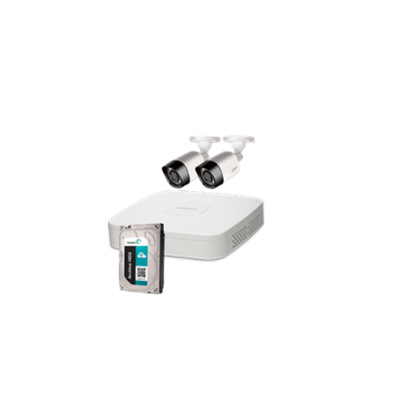 KIT DI VIDEOSORVEGLIANZA 4 CANALI HDCVI CON 2 IR CAMERA  HDD 1T HAC KIT001 - DAHUA HAC/KIT001 product photo Photo 02 3XL