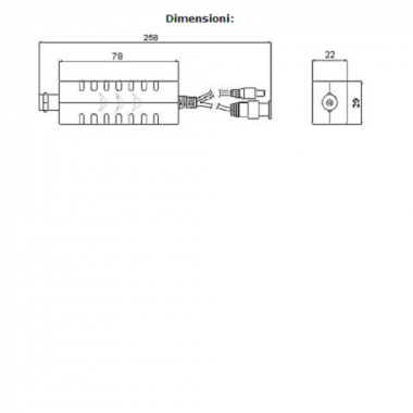 TRASMETTITORE VIDEO E ALIMENTAZIONE TRAMITE CAVO COASSIALE - DAHUA PFM810 product photo Photo 03 3XL