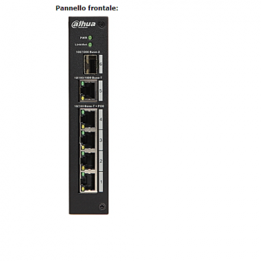 INTERRUTTORE 4 PORTE 10/100 + 1 1000 + 1 SFP - DAHUA PFS3106/4T product photo Photo 02 3XL