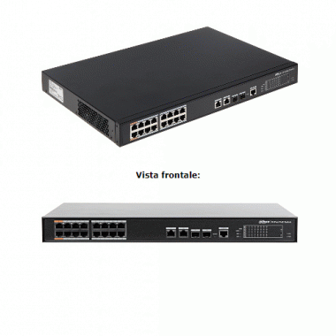 INTERRUTTORE 16 PORTA POE - DAHUA PFS4218/16ET/240 product photo Photo 01 3XL