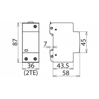 SCARICATORE DI SOVRATENSIONE SPD T2 1P+N MONOBLOCCO - DEHN 900451 product photo Photo 02 3XL