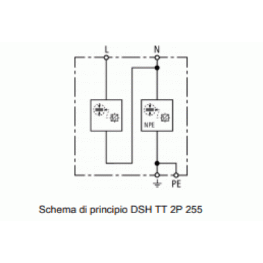 SCARICATORE COMBINATO PER RETI MONOFASE TT 2P 255 - DEHN 941110 product photo Photo 02 3XL