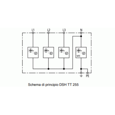 SCARICATORE COMBINATO PER RETI TT E TN-S DSH TT 255 - DEHN 941310 product photo Photo 02 3XL