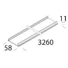 COPERTURA PER CANALE 6005 BIANCO - DISANO ILLUMINAZIONE ACC6005BI product photo