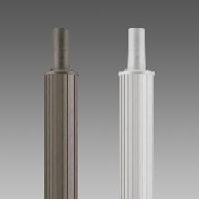 PALO RIGATO C BASE 1408 H=4100MM GRAFITE - DISANO ILLUMINAZIONE 1408/4100VERGR product photo