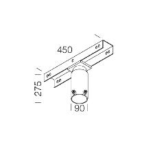 STAFFA PALO PER CROMO 59 ZINCATO - DISANO ILLUMINAZIONE ACC59 product photo