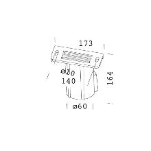 ATTACCO PALO 333 60 GRAFITE - DISANO ILLUMINAZIONE ACC333GR product photo