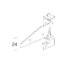 STAFFA REGOLABILE 901 ZINCATO - DISANO ILLUMINAZIONE ACC901 product photo