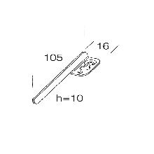 DIS 99805900 - Staffa regolabile 326 Zincato - DISANO ILLUMINAZIONE ACC326 product photo
