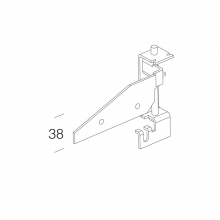 998010 STAFFA REGOLABILE 900 ZINCATO NR 4 PEZZI PER FISSAGGIO INCASSO SU CARTONGESSO - DISANO ILLUMINAZIONE ACC900 product photo