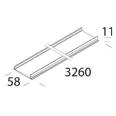 COPERTURA PER CANALE 6005 BIANCO - DISANO ILLUMINAZIONE ACC6005BI product photo Photo 01 3XL