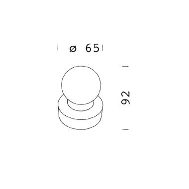 TAPPO PER PALO 305 GRAFITE - DISANO ILLUMINAZIONE ACC305GRAF product photo Photo 01 3XL