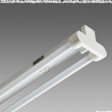 238045 RAPID SYSTEM T8 6501 PLAFONIERA FLUORESCENTE BIANCA 2X18W CON SEZIONATORE - DISANO ILLUMINAZIONE 6501FL2X18BI product photo Photo 01 3XL