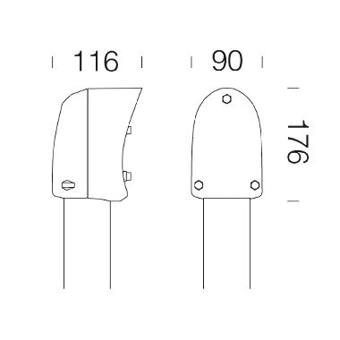 ATTACCO PALO GARDEN 452 NERO - DISANO ILLUMINAZIONE ACC452NE product photo Photo 01 3XL