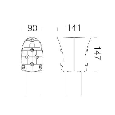 ATTACCO PALO DOPPIO GARDEN 453 ARG.S - DISANO ILLUMINAZIONE ACC453ARG product photo Photo 01 3XL