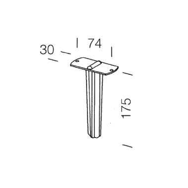 PICCHETTO 119 NERO - DISANO ILLUMINAZIONE ACC119 product photo Photo 01 3XL