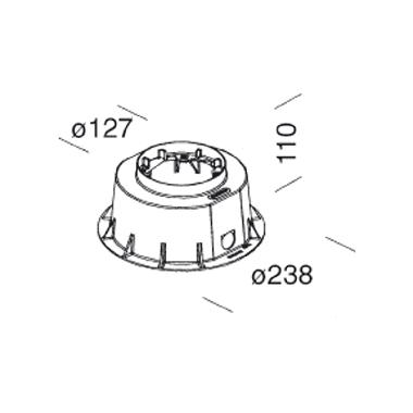CONTROCASSA MICROFLOOR 313 - DISANO ILLUMINAZIONE ACC313 product photo Photo 01 3XL