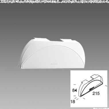 237757 TESTATA DI CHIUSURA 6423 BIANCA TAPPO PER OTTICA DIFFONDENTE RAPID SYSTEM - DISANO ILLUMINAZIONE ACC6423 product photo Photo 02 3XL
