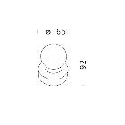 TAPPO PER PALO 305 GRAFITE - DISANO ILLUMINAZIONE ACC305GRAF product photo