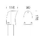 ATTACCO PALO GARDEN 452 NERO - DISANO ILLUMINAZIONE ACC452NE product photo
